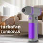 Турбо вентилатор - Мощен безжичен въздушен компресор / прахочистачка с Type-C зареждане, снимка 2