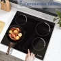 1бр./ Cooksir CSC-D46001-BB – Стъклокерамичен плот за вграждане с 4 зони, 9 нива на мощност, таймер , снимка 4