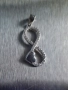 6,37гр Сребърен синджир с символа на безкрайността , снимка 1
