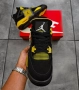 Air Jordan 4 Retro Black/Yellow мъжки маратонки , снимка 1