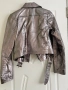 Дамско сребърно яке от естествена кожа , снимка 3