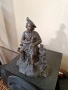 Чудесна антикварна колекционерска френска метална фигура статуетка , снимка 4
