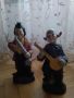 Антична двойка клоуни музиканти, снимка 2