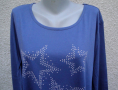 4XL Нова синя блуза със звезди от капси , снимка 2