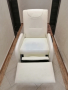  Кожен фотьойл  с подвижен механизъм за отмора на  крака , снимка 1 - Дивани и мека мебел - 45068588