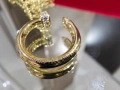 CARTIER Nail Juste un Clou Gold Diamonds Pendant Дамско Колие Пирон, снимка 9