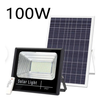 Соларна осветителна система Jortan 100W, снимка 3 - Соларни лампи - 44943591