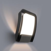 LUTEC Външна LED стенна лампа, водоустойчива, алуминиева, 4000K 1050LM 15,8 W, топло бяло, снимка 1 - Лед осветление - 45097681