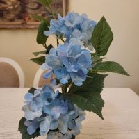 Изкуствена синя хортензия , снимка 3 - Декорация за дома - 45506218