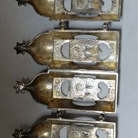 Сребърни свещници , снимка 5 - Антикварни и старинни предмети - 45586191