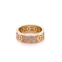 Златен дамски пръстен Cartier 5,02гр. размер:51 14кр. проба:585 модел:23678-3, снимка 2 - Пръстени - 45735294
