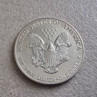 САЩ. 1 сребърен долар. 1991 година.  Американски сребърен орел  Сребро 0.999., снимка 3 - Нумизматика и бонистика - 45186198