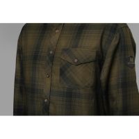 Мъжка риза Harkila - Driven Hunt flannel в цвят Olive green check, снимка 3 - Екипировка - 45337697