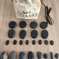 Комплект от 16 бр. вулканични камъни с подгряваща чантичка, снимка 2 - Други - 45404820
