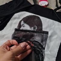 НОВА жестока черна дамска блуза с качулка на намаление , снимка 3 - Блузи с дълъг ръкав и пуловери - 45887896
