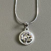 Сребърно герданче от Италия, снимка 3 - Колиета, медальони, синджири - 45482439