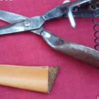 стара сарашка клъцка/ножица /с калъф , снимка 2 - Антикварни и старинни предмети - 17859770