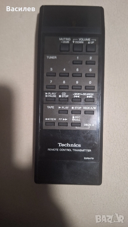 Дистанционно Technics eur64791, снимка 1