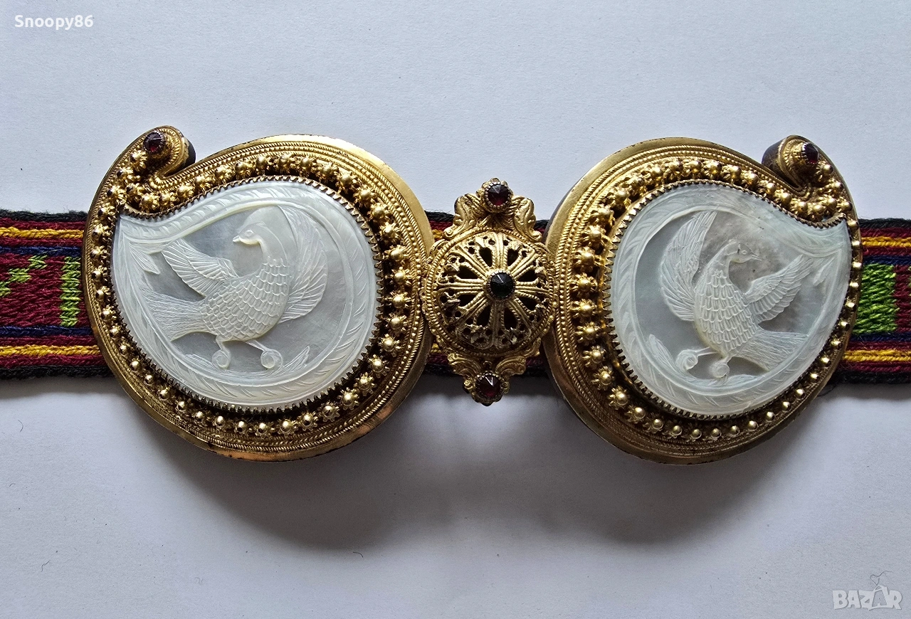 Уникални възрожденски пафти с позлата, снимка 1