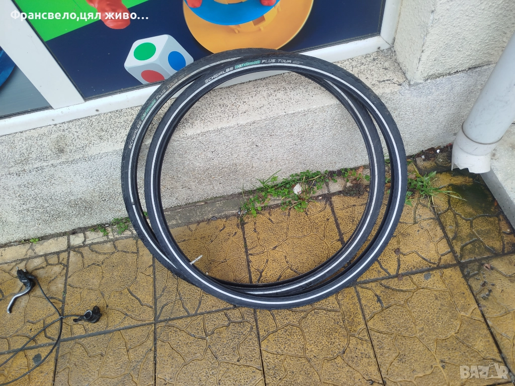 28 цола гуми против пукане с вътрешни за велосипед колело , снимка 1