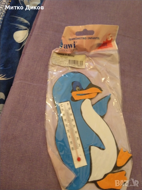 Термометър за хладилник пингвин, снимка 1