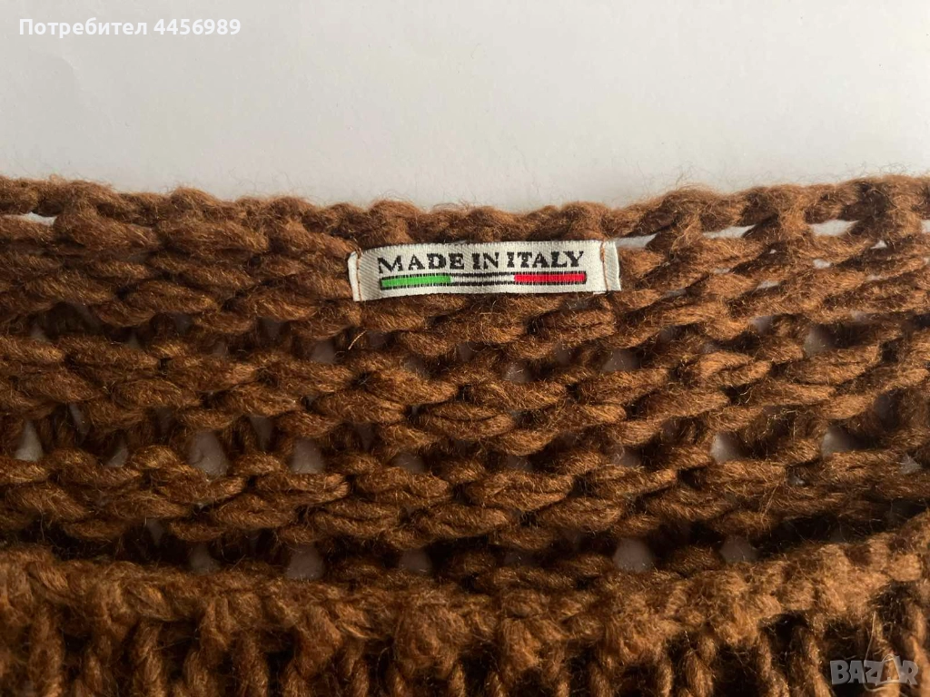 Италианско плетено пончо , снимка 1