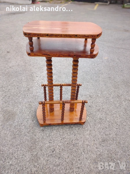 винтидж маса за телефон и вестници , снимка 1