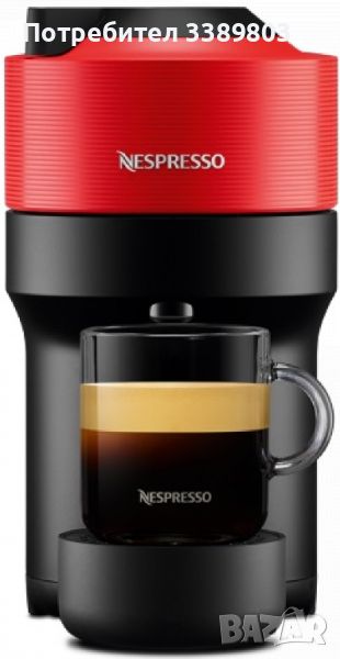 Кафемашина с капсули Nespresso VERTUO POP RED GCV2 XE , снимка 1