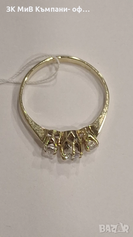 Златен Пръстен 1.44гр 06751-25/3, снимка 1