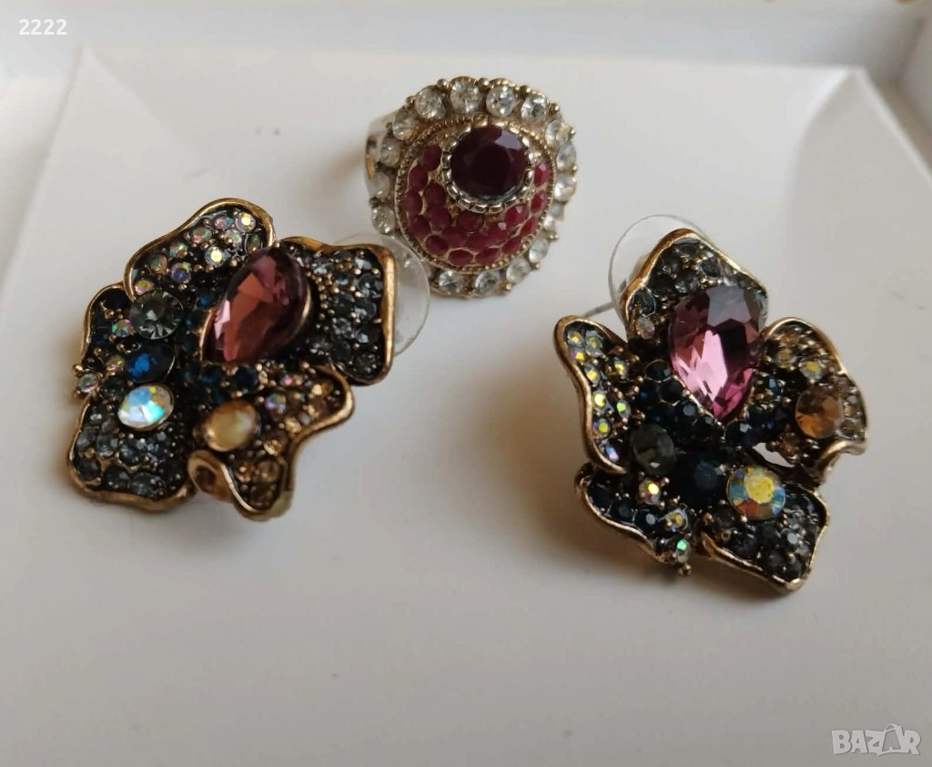 Комплект бижута с камъни, снимка 1