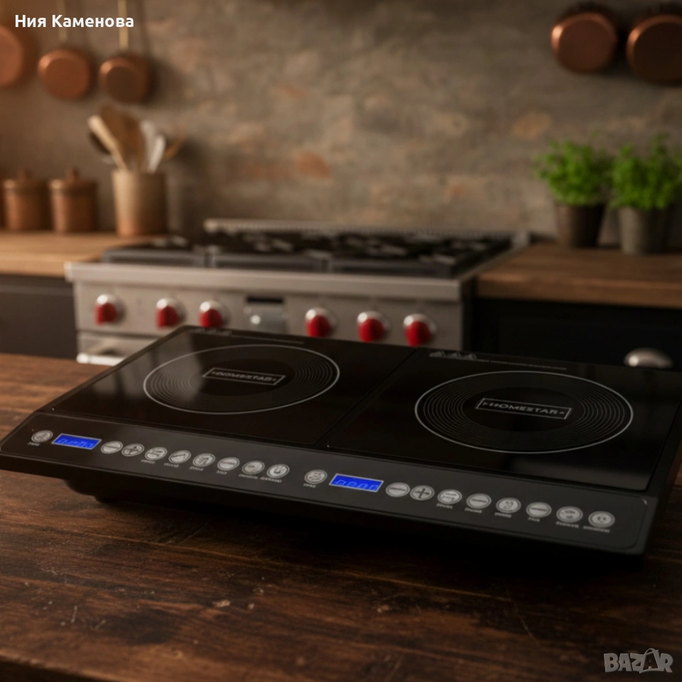 Двоен индукционен котлон Home Star HS-IND2002, снимка 1