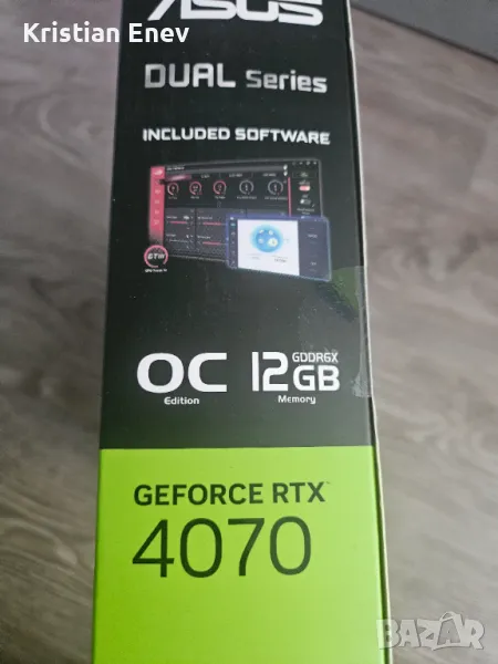 Видео карта GEFORCE RTX4070/12GB, снимка 1