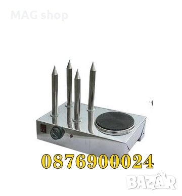 Професионална Машина за хотдог Уред Хот-дог хот дог 4 шишa и котлон, снимка 1