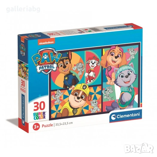 Оригинален пъзел Paw Patrol – 30 части от Clementoni!, снимка 1