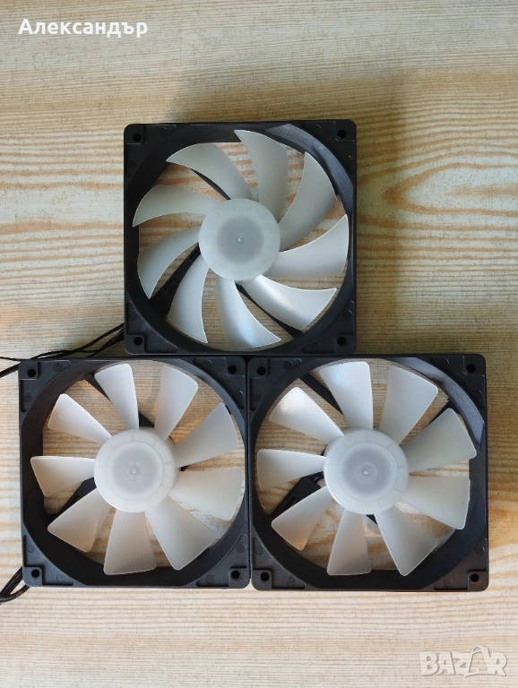 RGB Вентилатори FSP 120mm с вграден контролер, снимка 1