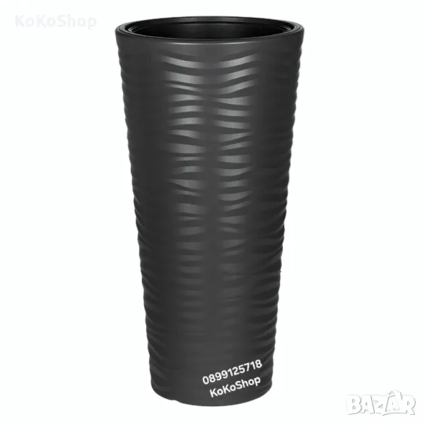 Висока кашпа-Ø 30x57 см./кашпа/висока пластмасова кашпа, снимка 1