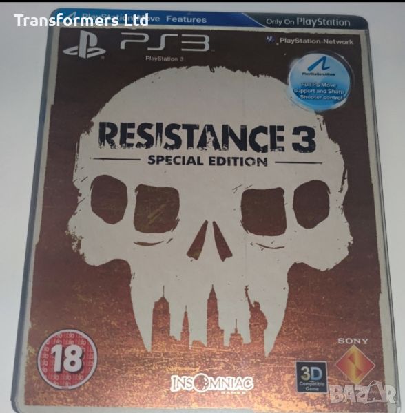 PS3-Resistance 3-Steelbook, снимка 1