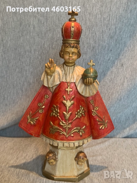  стара италианска статуетка на младенеца от Прага, снимка 1