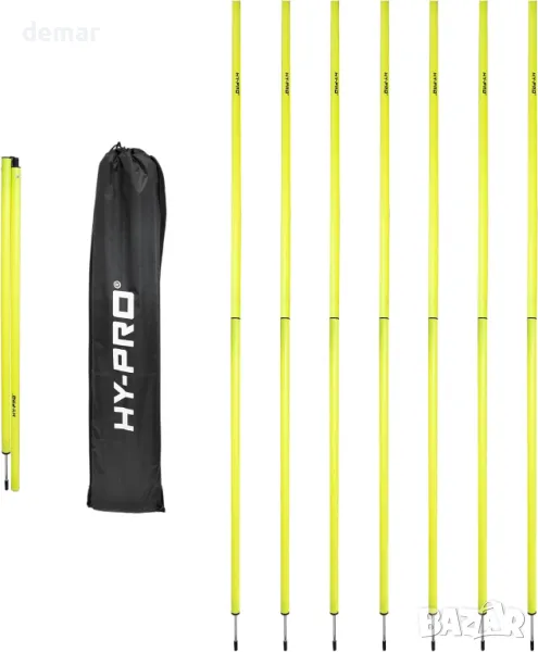 Hy-Pro Agility тренировъчна щека - сгъваема, 8 броя с шип, чанта за носене, снимка 1