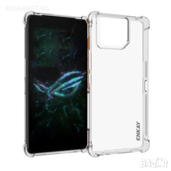 Asus ROG Phone 9 Pro 5G / Asus ROG Phone 9 5G Удароустойчив ENKAY Силиконов Калъф и Протектор, снимка 1