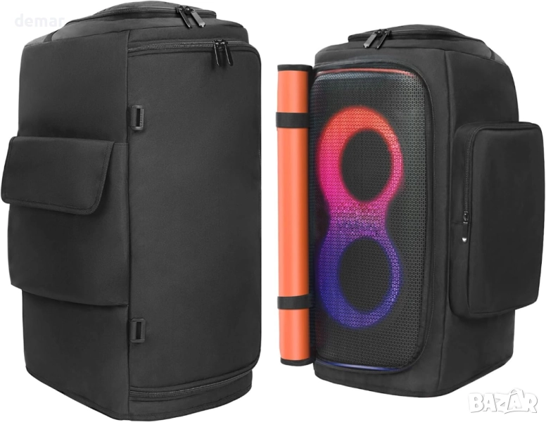 OURHZTB Калъф за преносим високоговорител JBL PartyBox 110/120 джобове, снимка 1