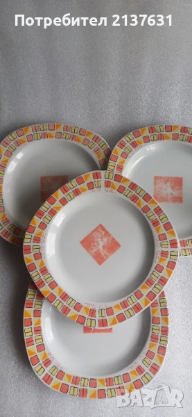 Комплект 4 броя ПОРЦЕЛАНОВИ ЧИНИИ - Българско Производство , снимка 1