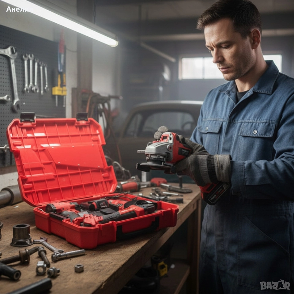 Комплект 2 в 1 KraftRoyal Red Mx Fuel 36V – ъглошлайф + гайковерт, снимка 1