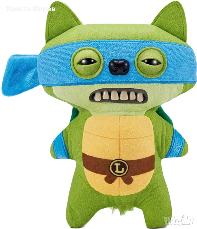 Плюшена играчка Zuru TMNT Fuggler зъбато чудовище Леонардо, снимка 1