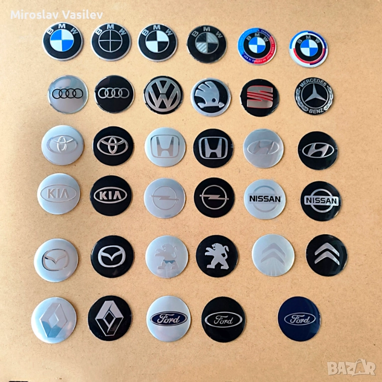 Стикери за джанти bmw audi vw mercedes skoda seat kia toyota и други, снимка 1