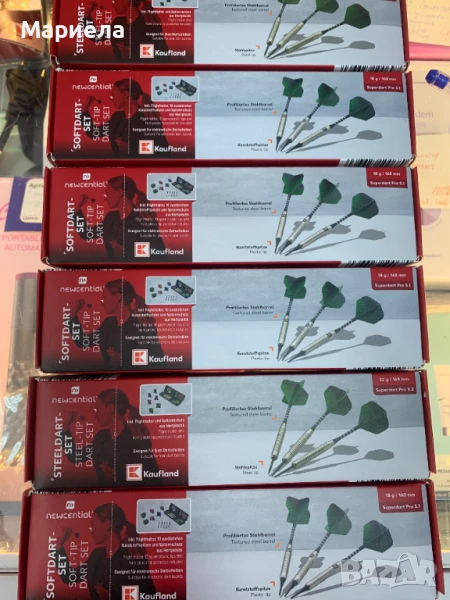 Комплект Стрели за Дартс / Pro S1 , Стрели за професионален дартс 3 броя с кутия, снимка 1