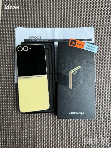 512GB*Samsung Z flip 6 12/512 Лизинг 51лв/м самсунг з флип 6, снимка 1