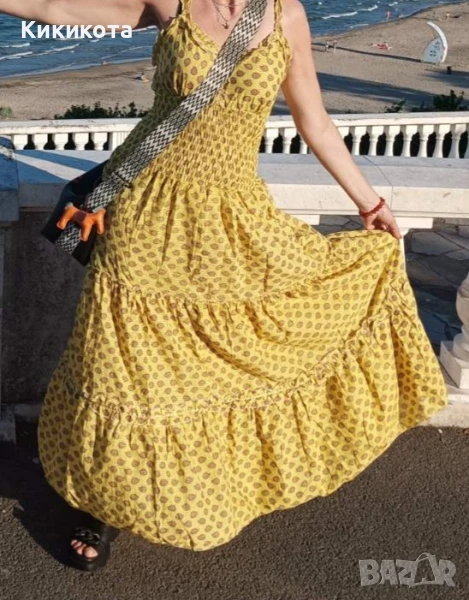 Дълга памучна рокля, снимка 1