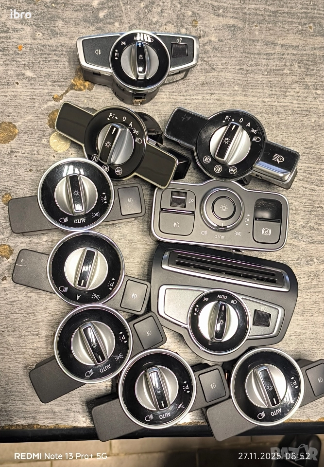 ключ за фарове за Мерцедес 2125451104 2125450551 5515451004 2215452405 2229055508, снимка 1