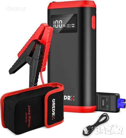 GREPRO Jump Starter Power Pack (до 9.0L газ, 7.0L дизел), 12V, 3000A, снимка 1 - Аксесоари и консумативи - 48407684